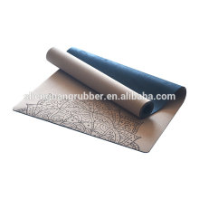 Professional Manufacturer OEM brand Double Layer Woman non slip portable eco friendly cork yoga mat